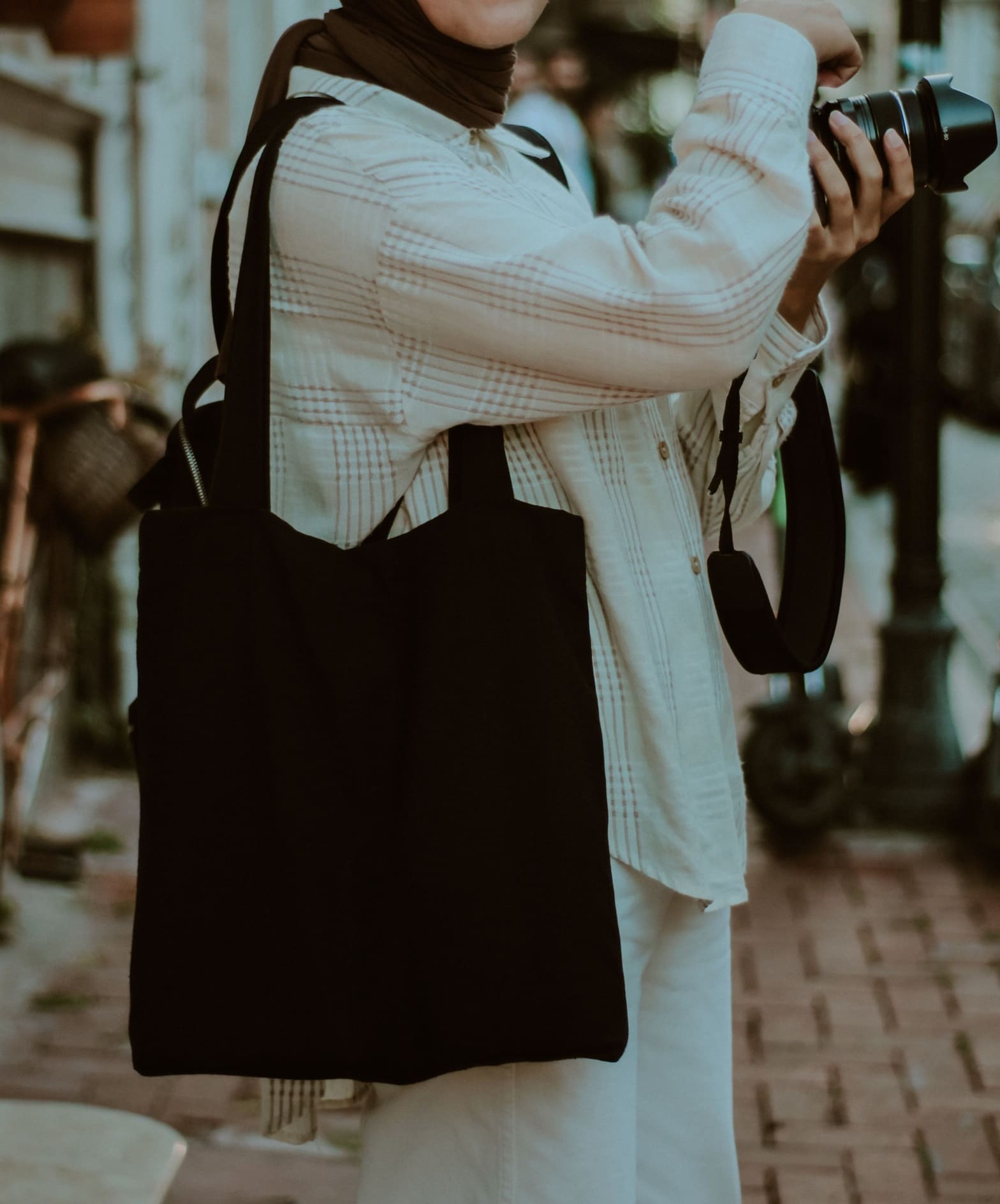Bolsas de tela personalizadas con el logotipo de un comercio